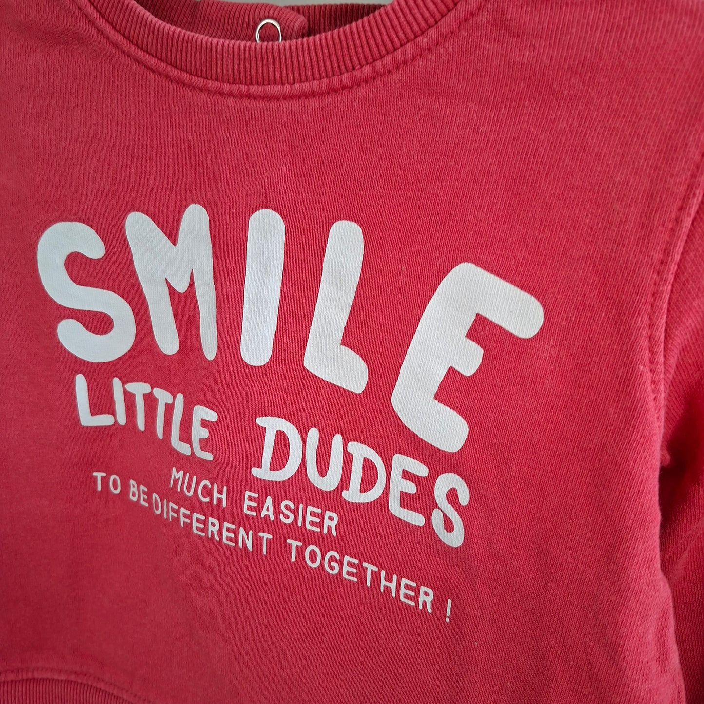 Pull rouge "smile"