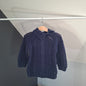Pull marine col roulé