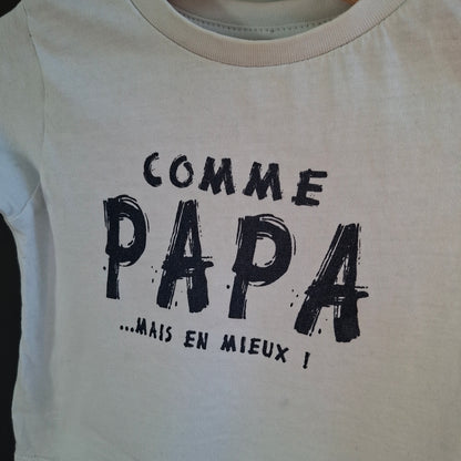 T-shirt "comme papa"