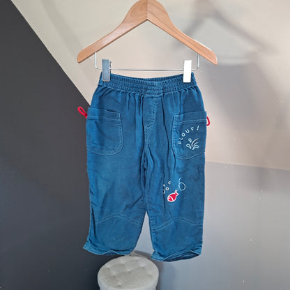 Pantalon "poisson rouge"