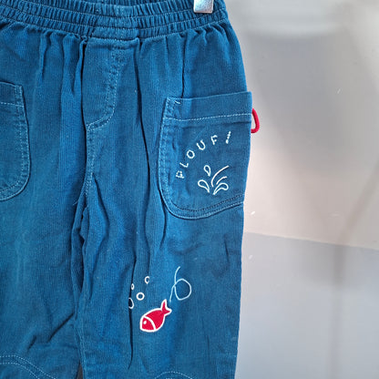 Pantalon "poisson rouge"