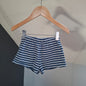 Short rayé bleu