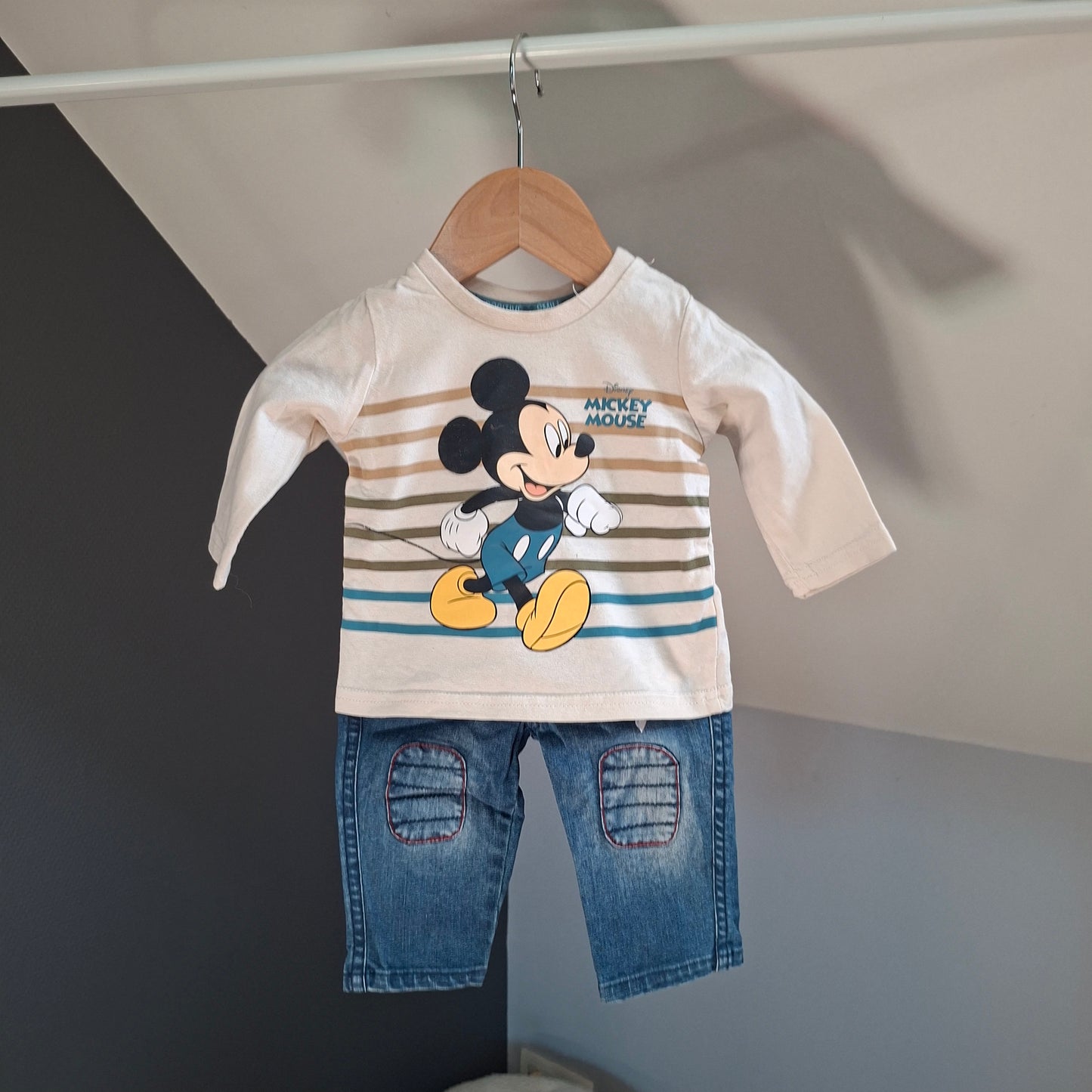Ensemble "mickey" 3-6 mois