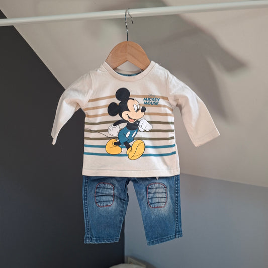 Ensemble "mickey" 3-6 mois