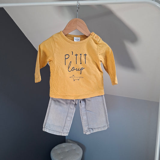 Ensemble "ptit loup" 6 mois
