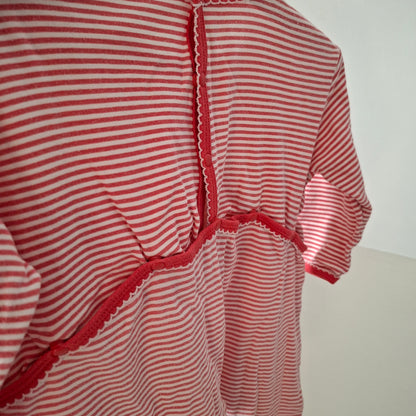 Pyjama rayé rouge 24 mois