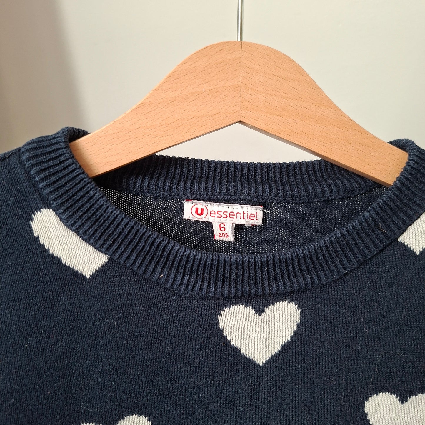 Robe marine cœur 6 ans