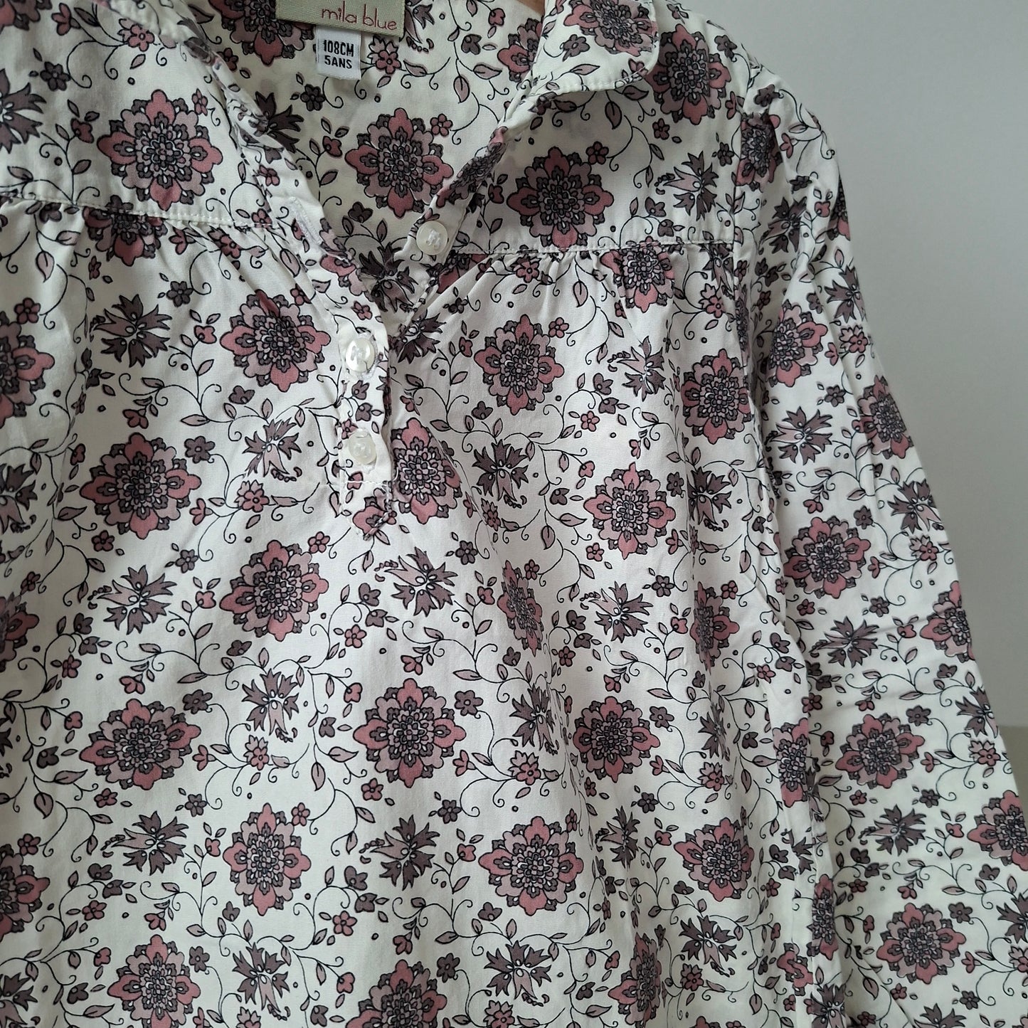 Chemise fleuris 5 ans