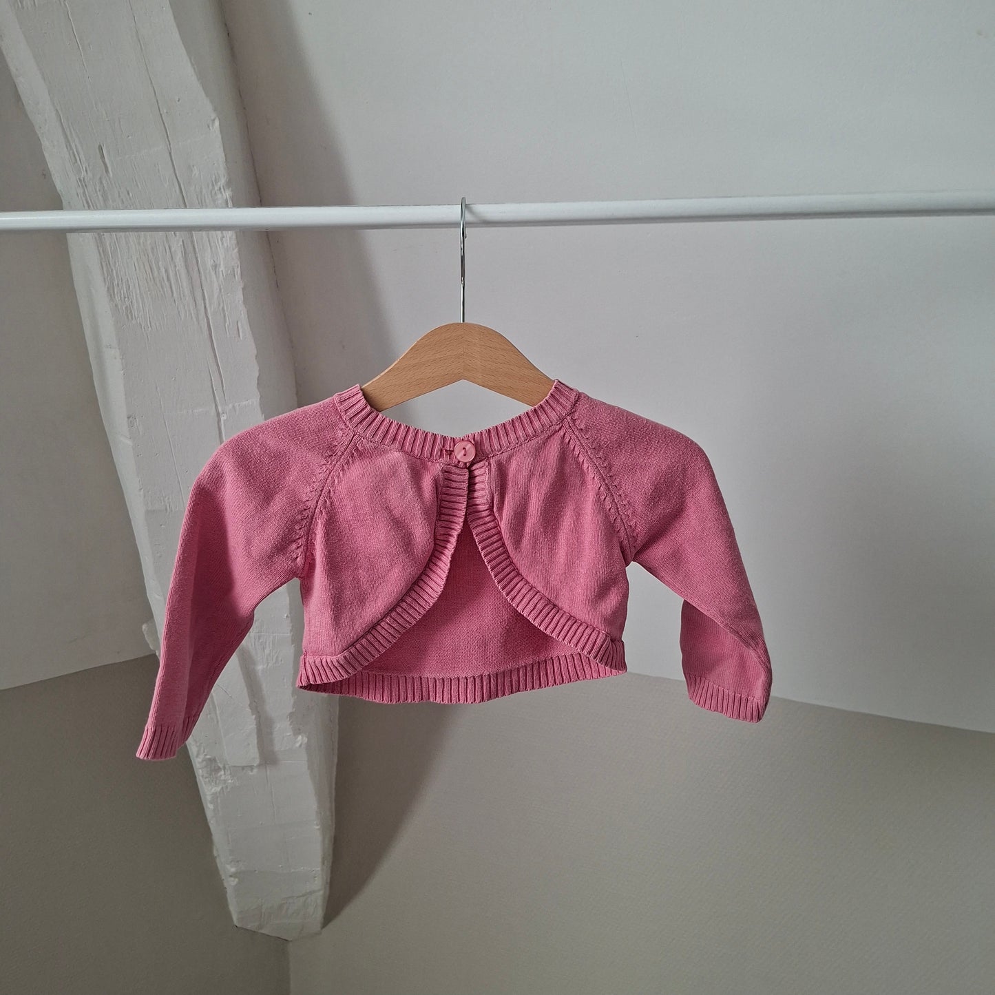 Gilet rose 12 mois