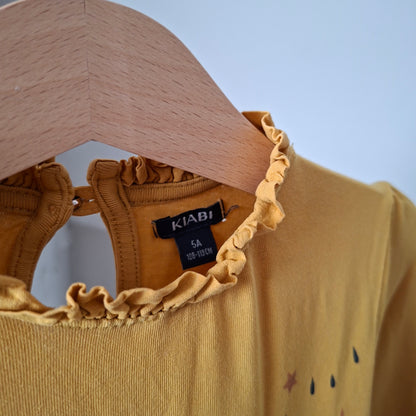 T-shirt jaune "parapluie" 5 ans