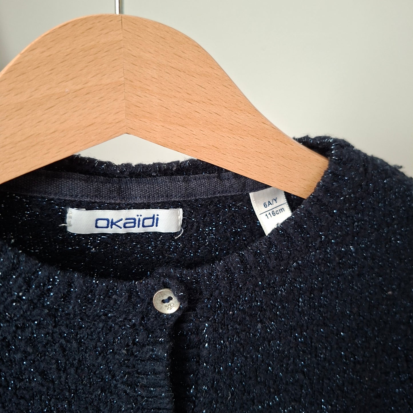 Gilet bleu brillant 6 ans