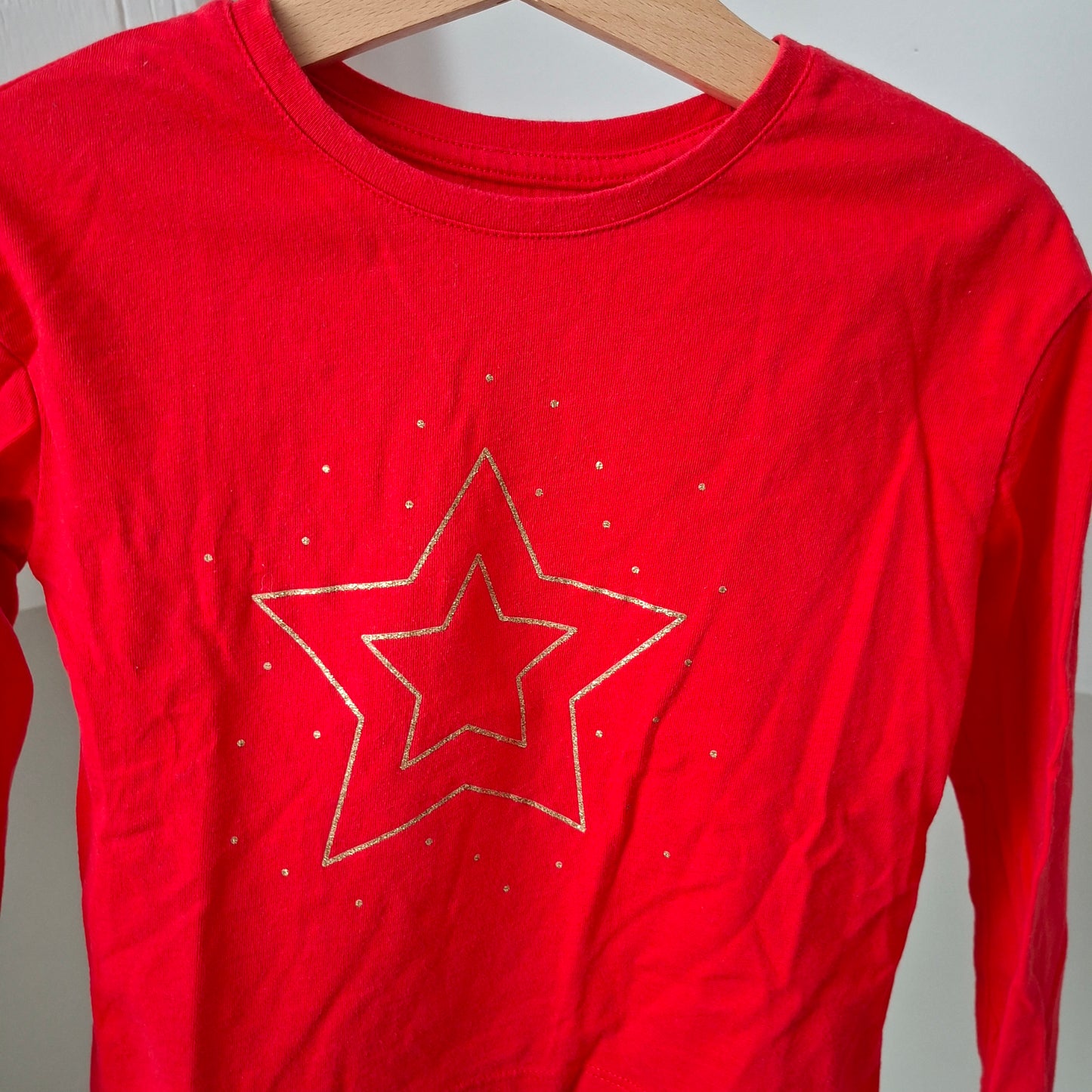 T-shirt rouge étoile 3 ans