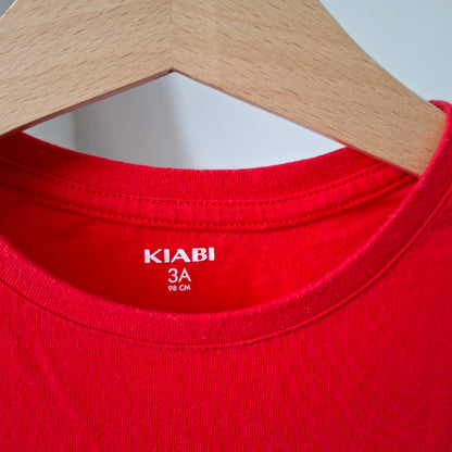 T-shirt rouge étoile 3 ans
