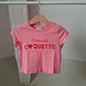 T-shirt "mademoiselle coquette" 3 ans