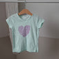 T-shirt bleu cœur 3 ans