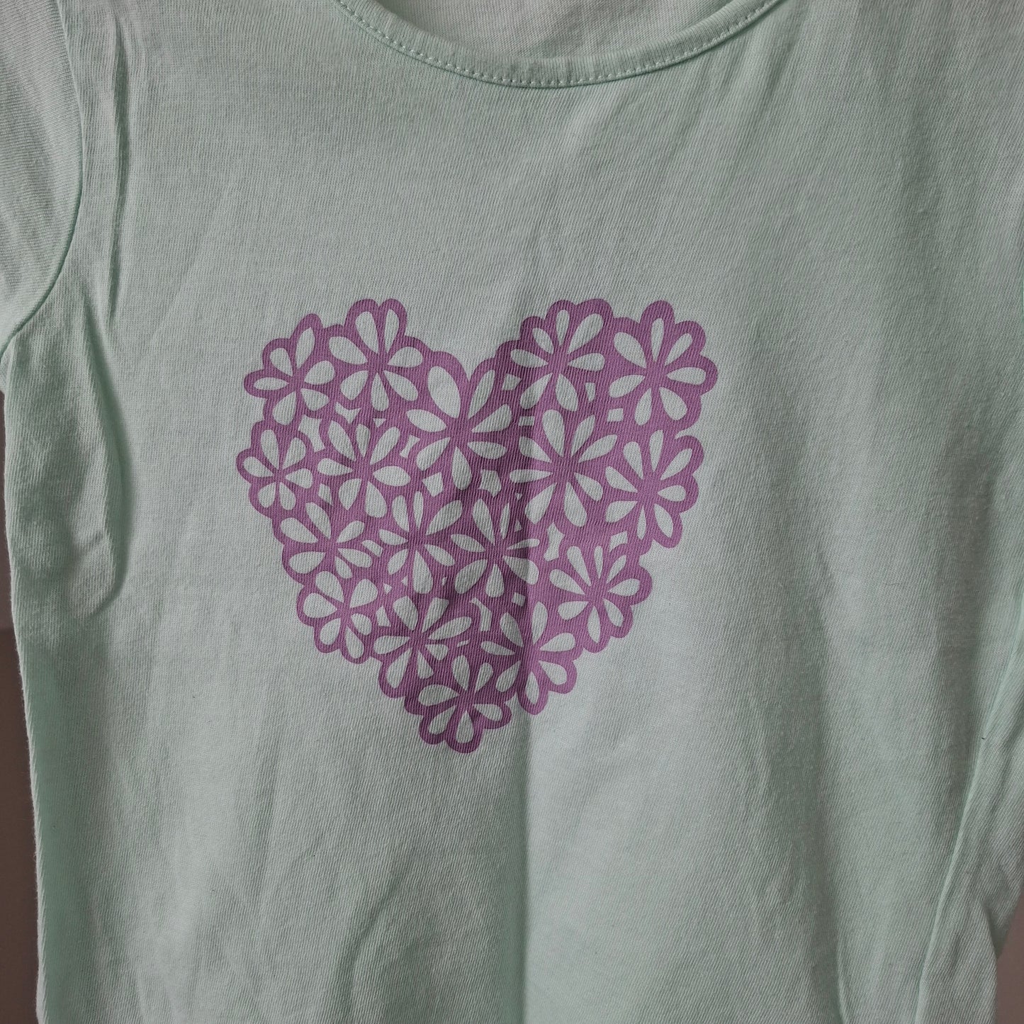 T-shirt bleu cœur 3 ans