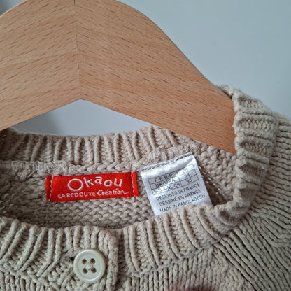 Gilet beige 2 ans