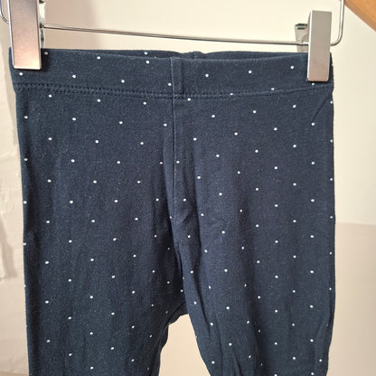Legging marine à pois 24 mois