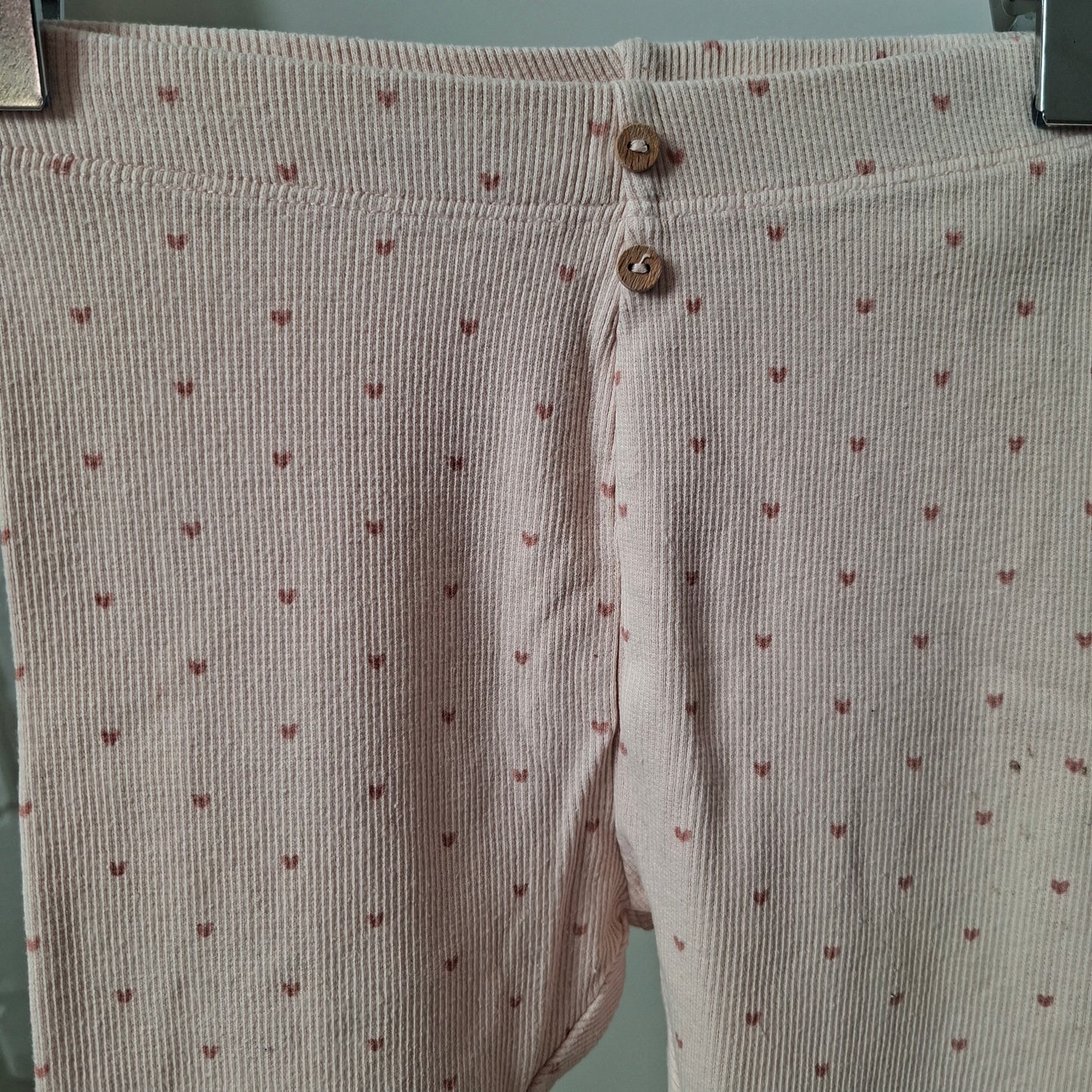 Legging rose coeur 24 mois