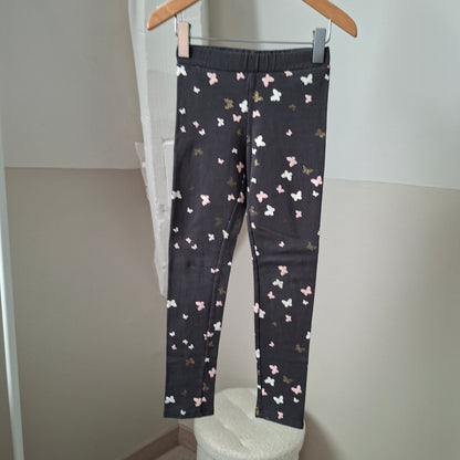 Legging gris papillons 6 ans