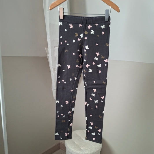 Legging gris papillons 6 ans