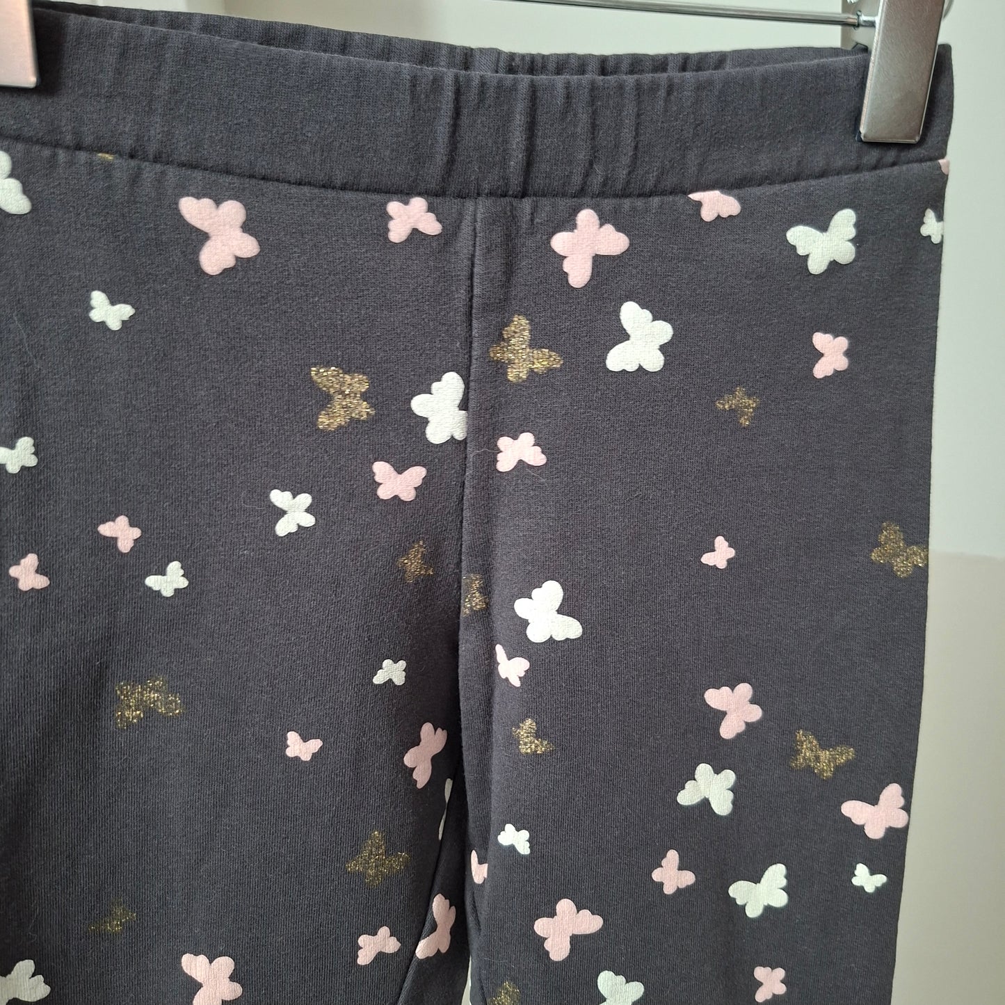Legging gris papillons 6 ans