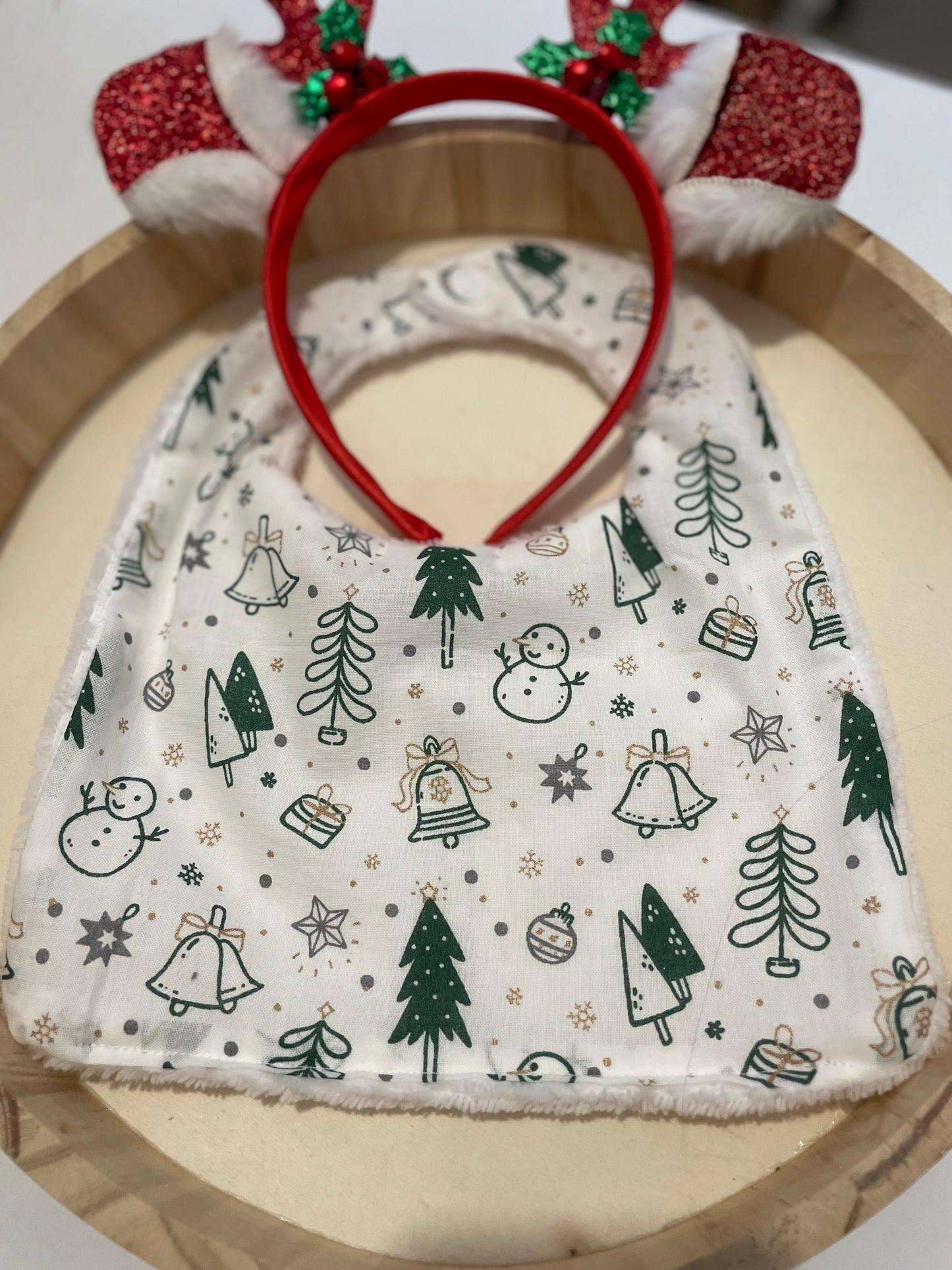 Bavoir de Noël bambou