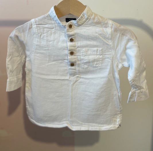 Chemise blanche 9 mois