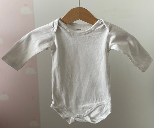 Body blanc 1-3 mois