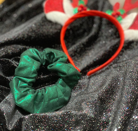 Chouchou adulte vert brillant