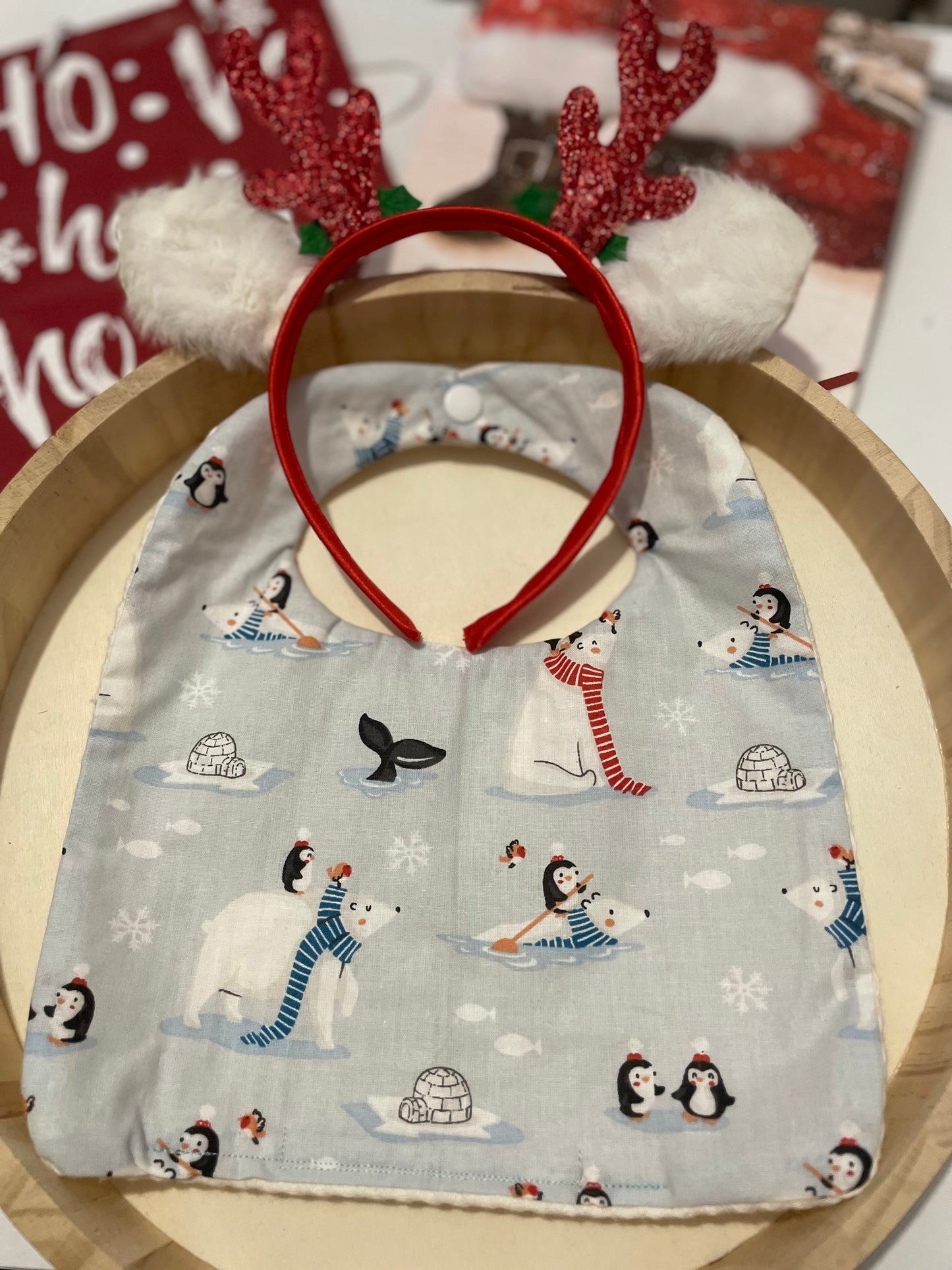 Bavoir de Noël bambou