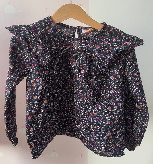 Blouse fleuris 4 ans