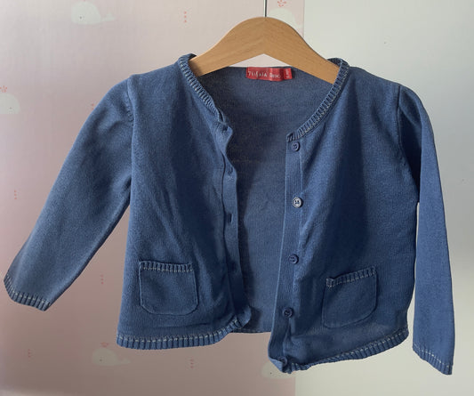 Gilet bleu 18 mois