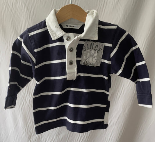 Polo rayé 12 mois