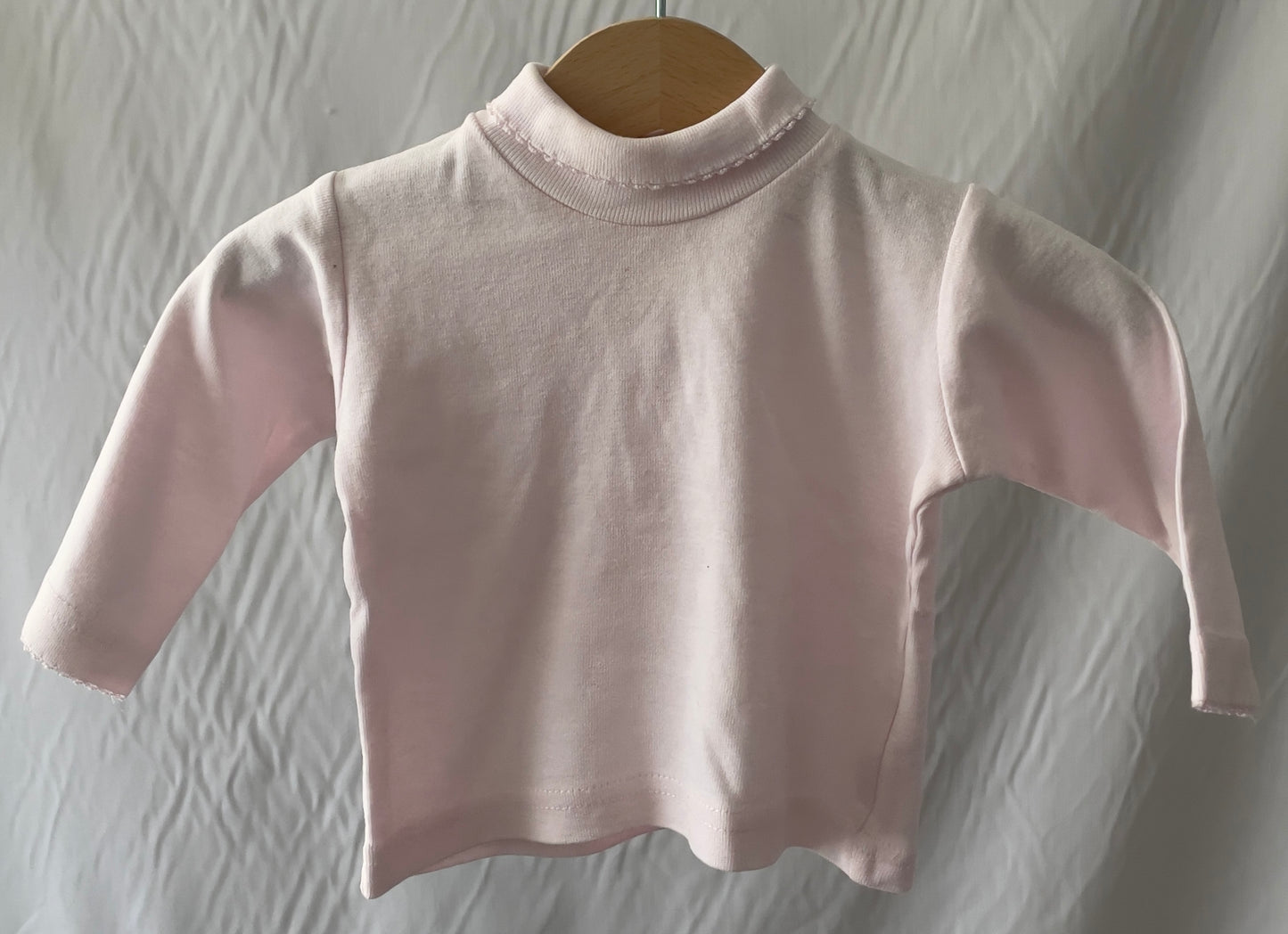 T-shirt rose à col 3 mois