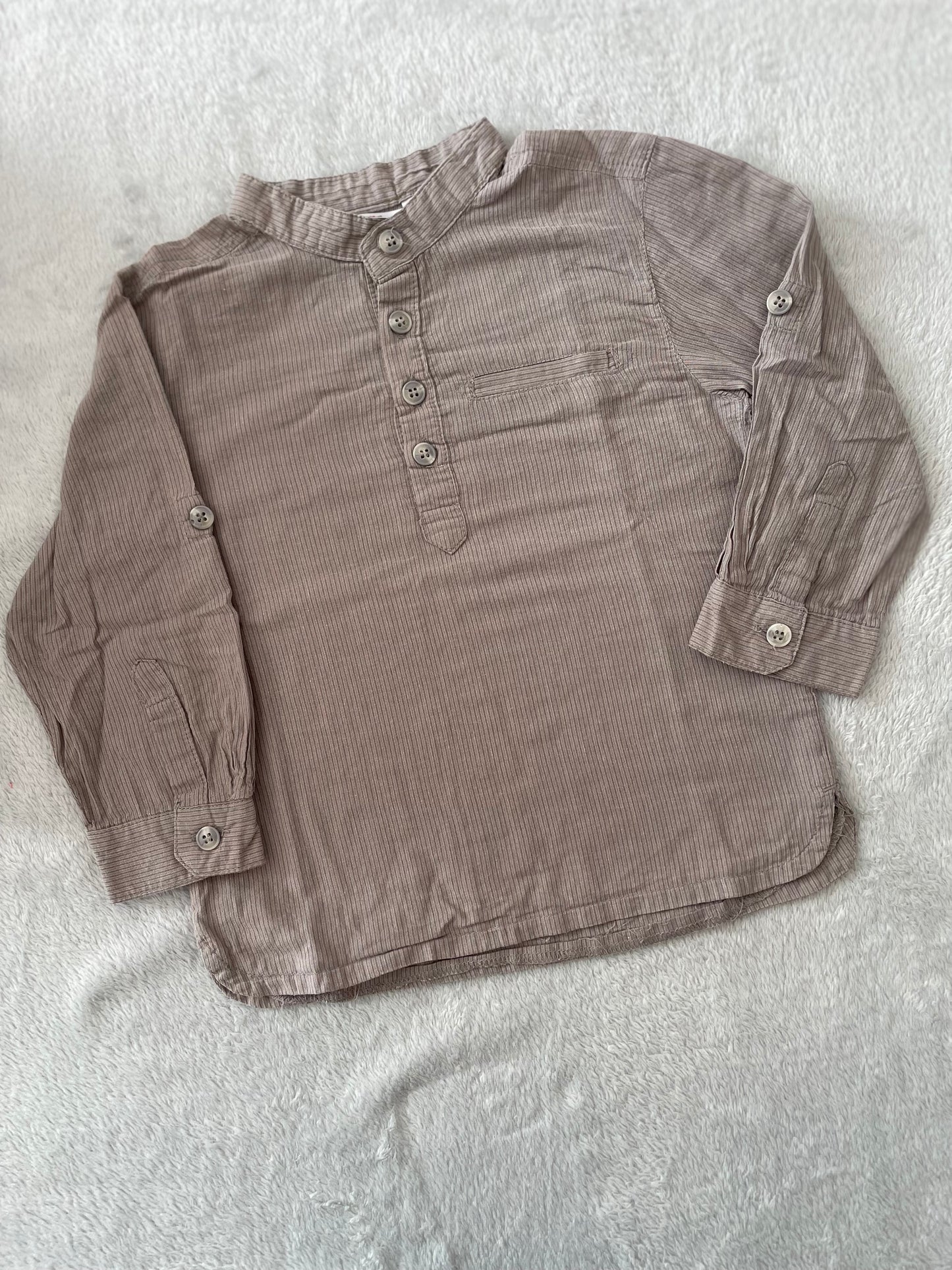 Chemise taupe 3ans