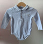 Body "polo" bleu 12 mois