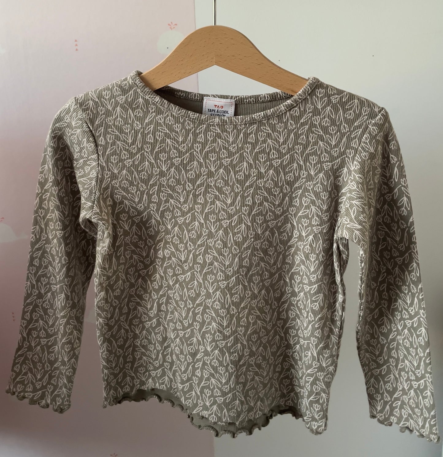 T-shirt fleurs 4 ans