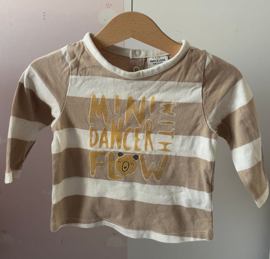 T-shirt rayé ourson 9 mois