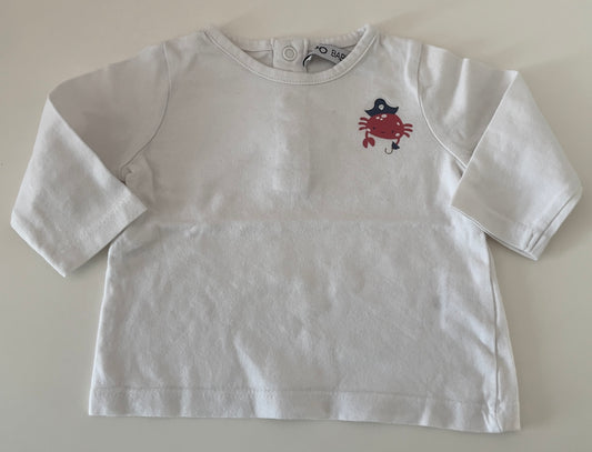 T-shirt crabe 3 mois