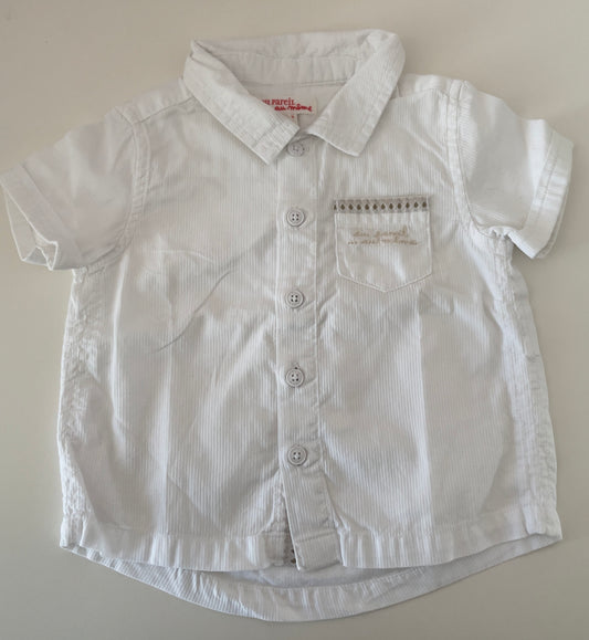 Chemise blanche 6 mois