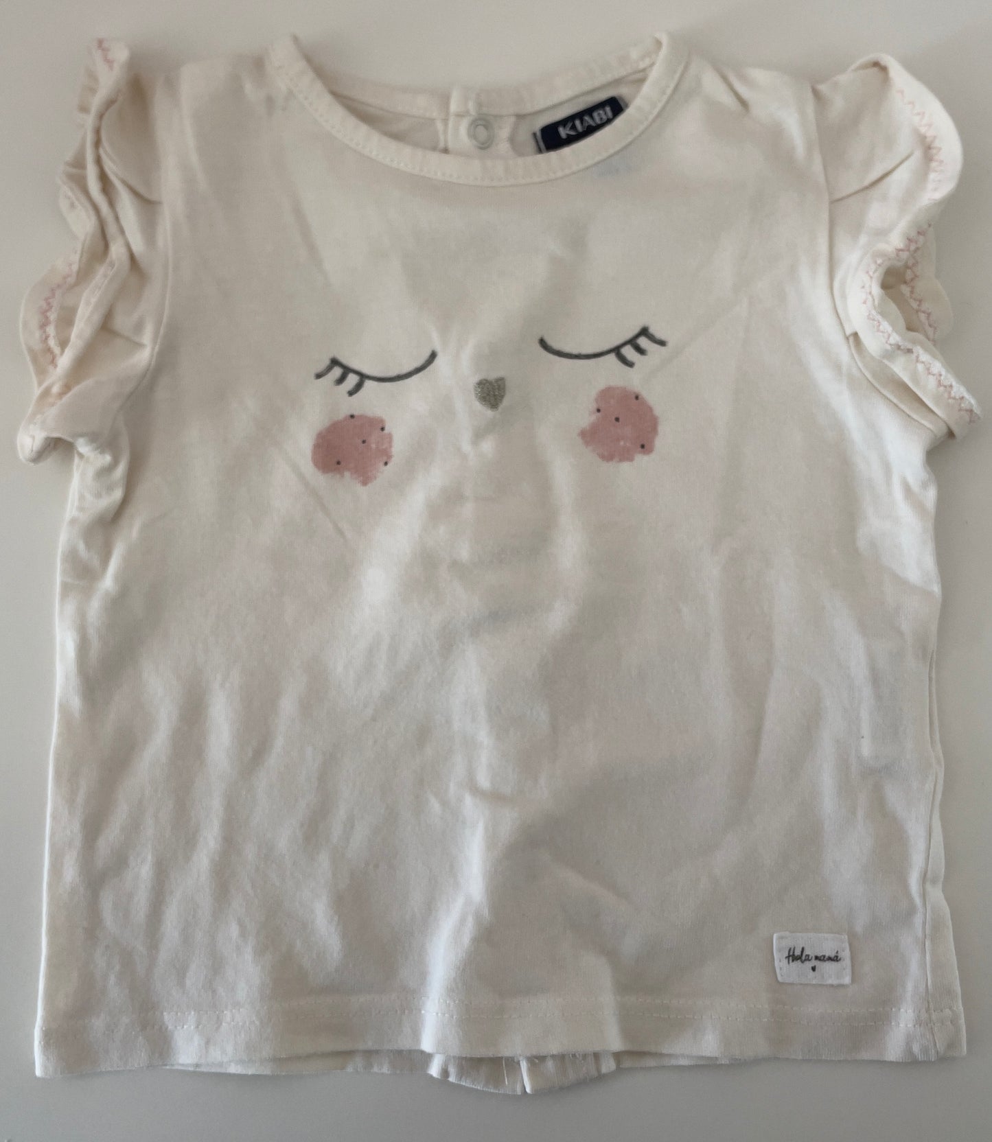 T-shirt hibou 6 mois