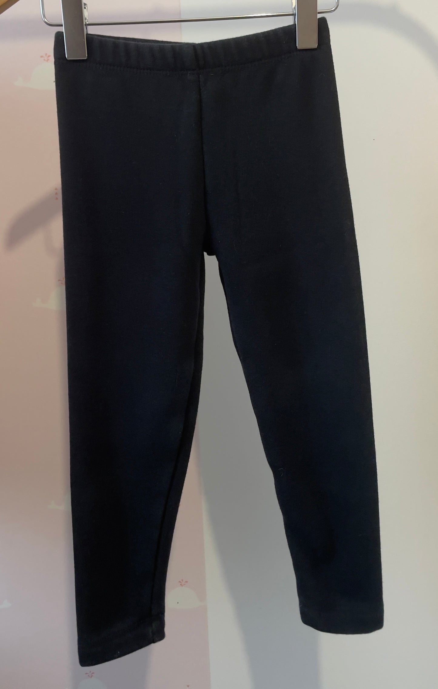 Legging molletonné noir 4 ans