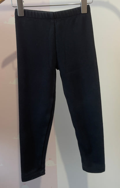 Legging molletonné noir 4 ans