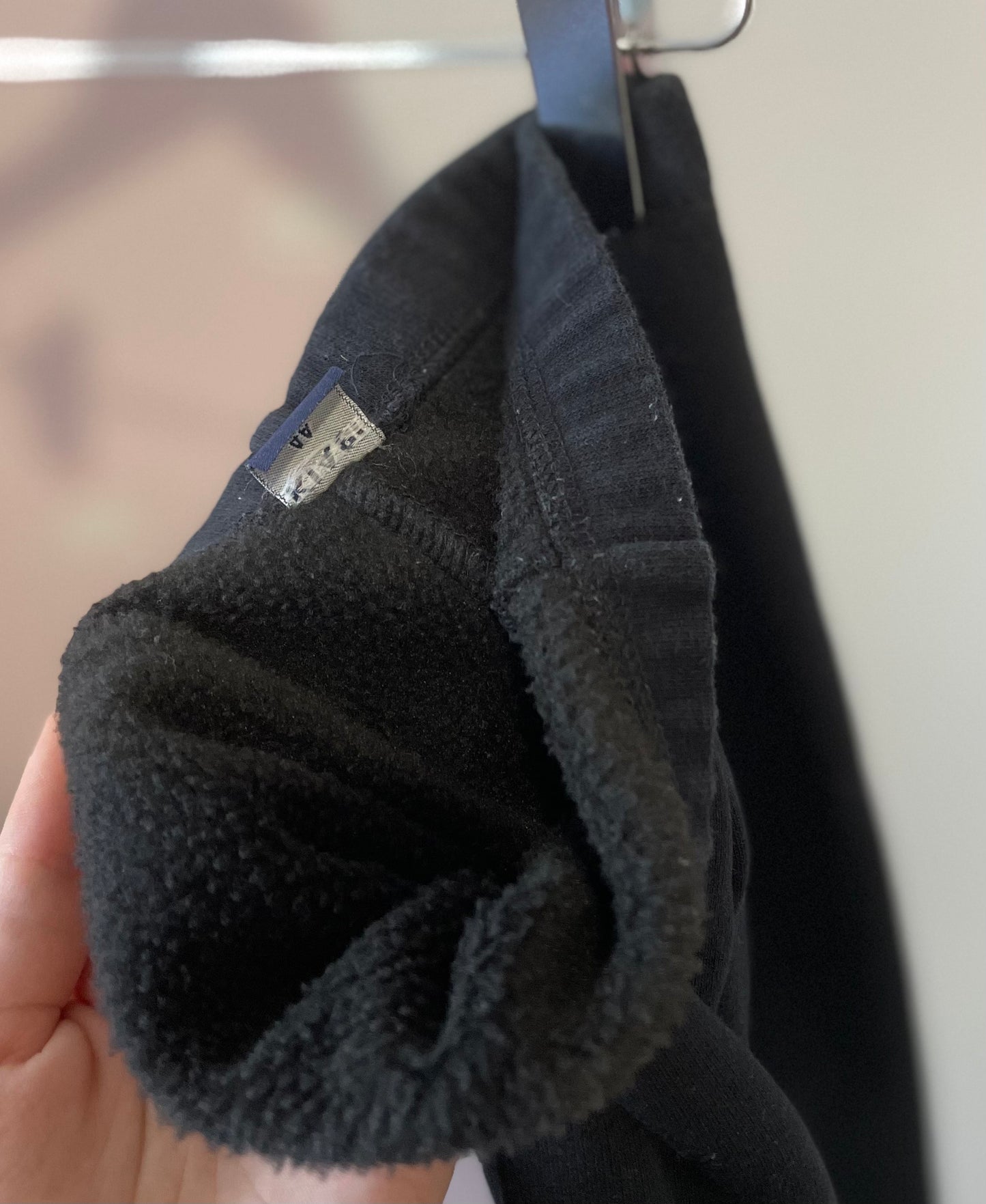 Legging molletonné noir 4 ans