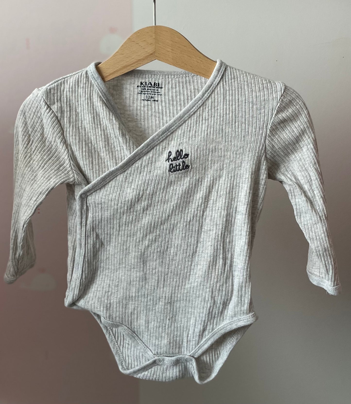 Body gris 12 mois