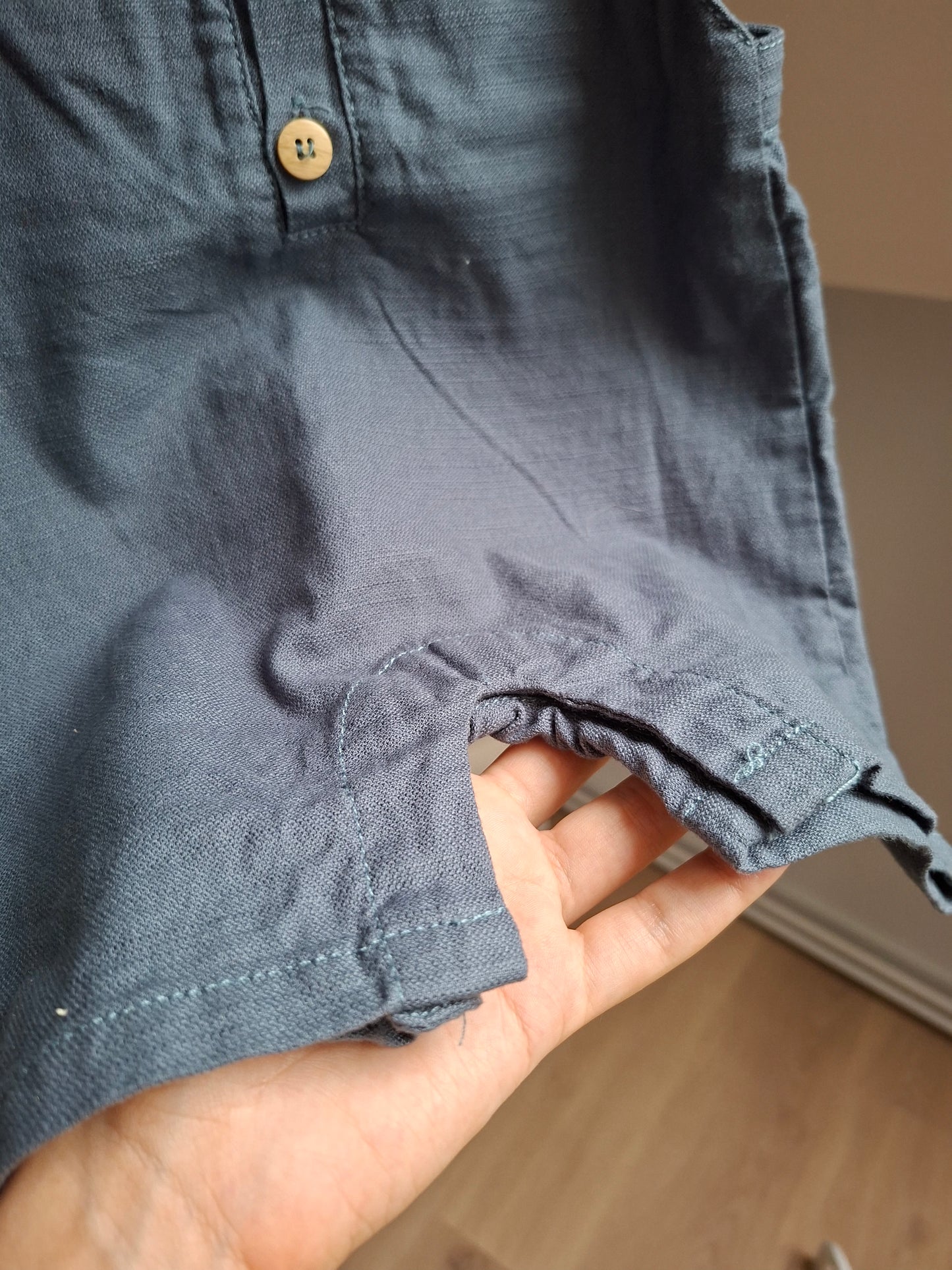 Combi-short bleu