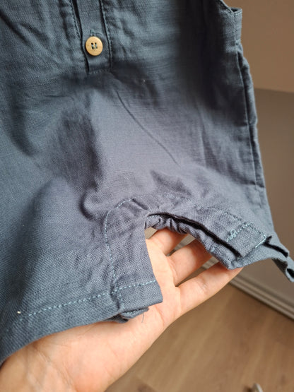 Combi-short bleu