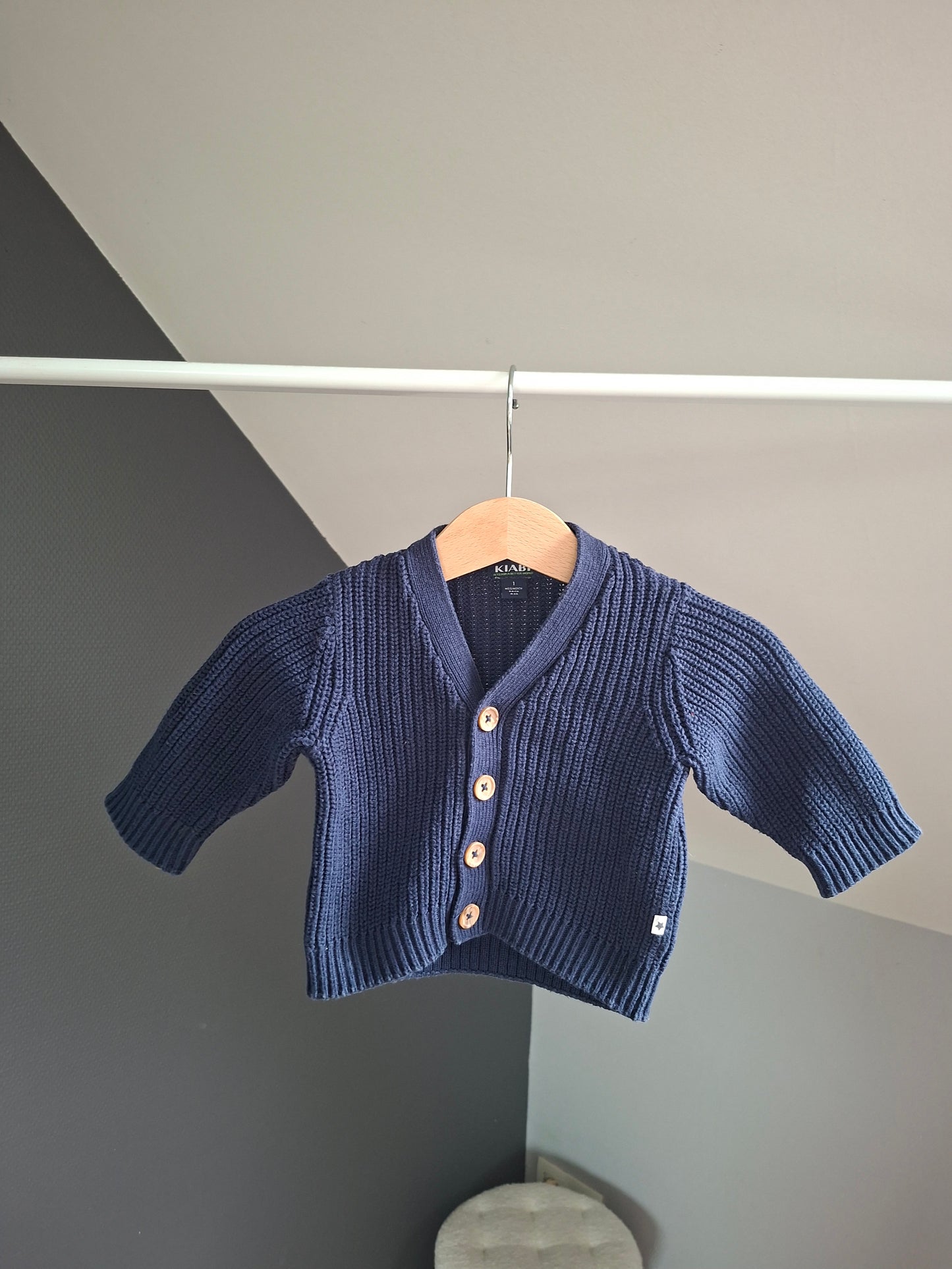 Gilet tricot marine