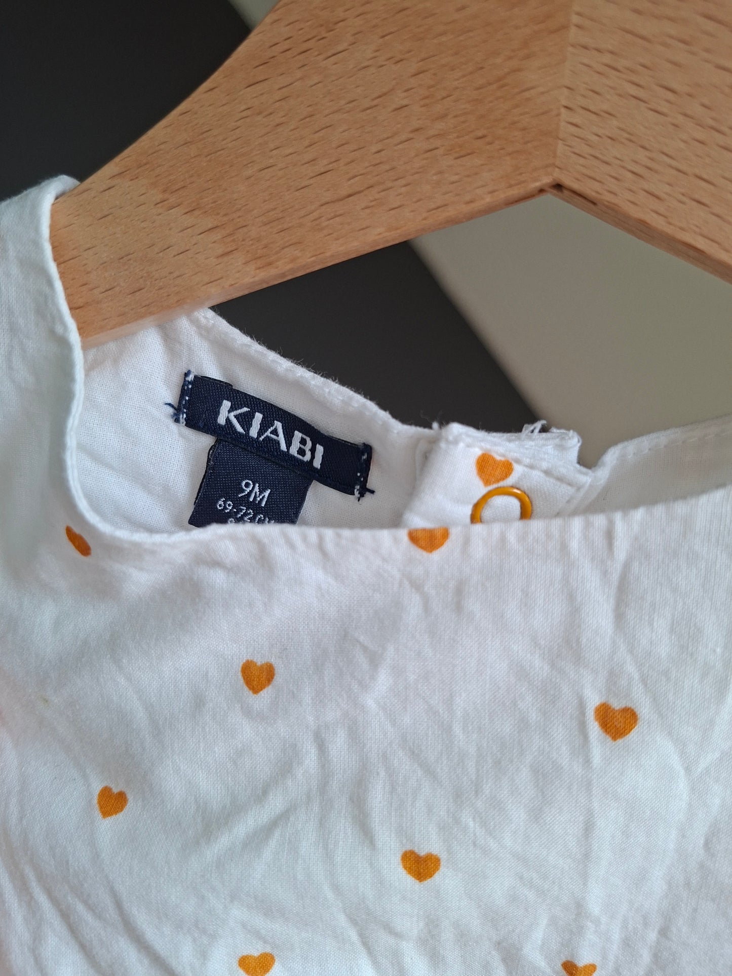 Robe blanche et orange